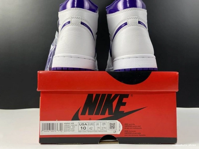 Rep HIGH RETRO CD0461-151 JORDAN AIR COURT 1 PURPLE 0809